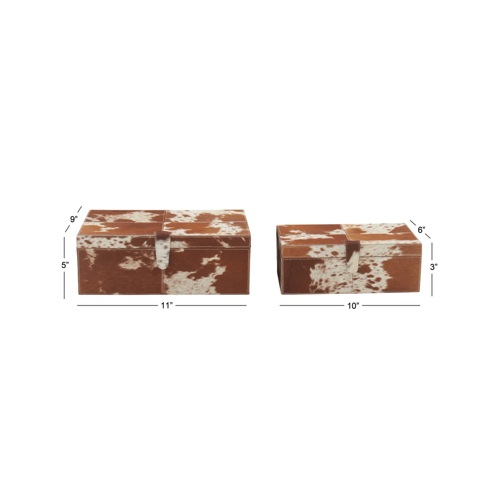 Brown Leather Natural Box Set